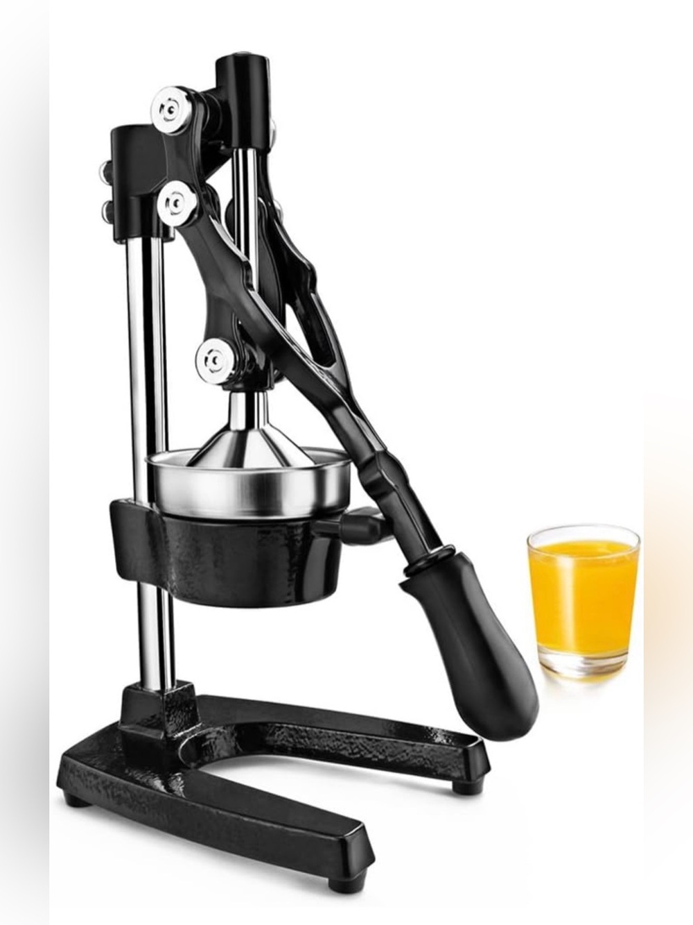 New Star Foodservice 46878 Commercial Citrus Juicer, Enameled Black